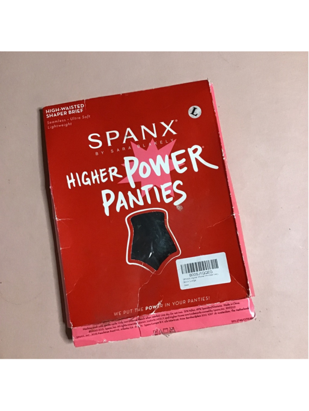 NEW SPANX Higher Power Panties Shapewear in Black, Size Large